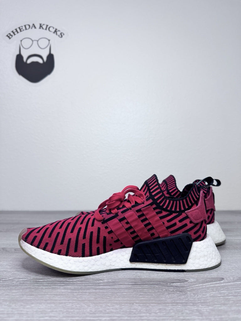 Size 10.5 - adidas NMD_R2 PK Core Red Black White Men’s Athletic Shoes (BB2910)