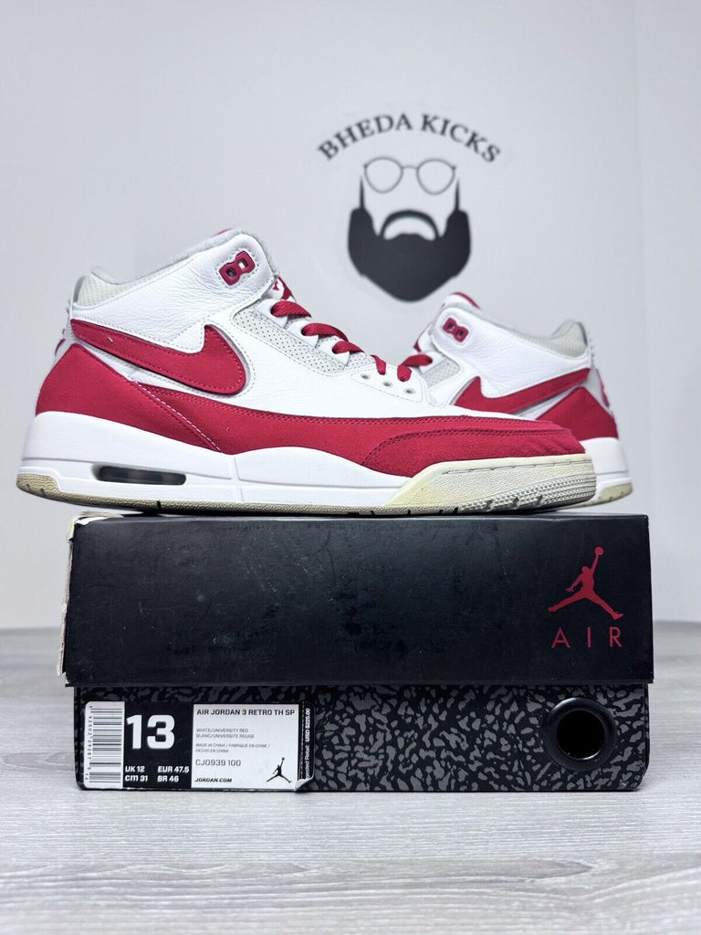 Size 13 - Air Jordan 3 Retro Tinker CJ0939-100 University Red Preowned Rare