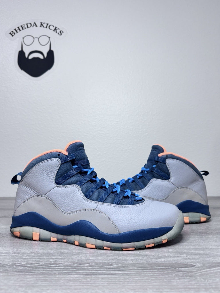 Size 12 - Nike Air Jordan 10 Retro Bobcats 2014 310805-026 Grey Men's Sneakers