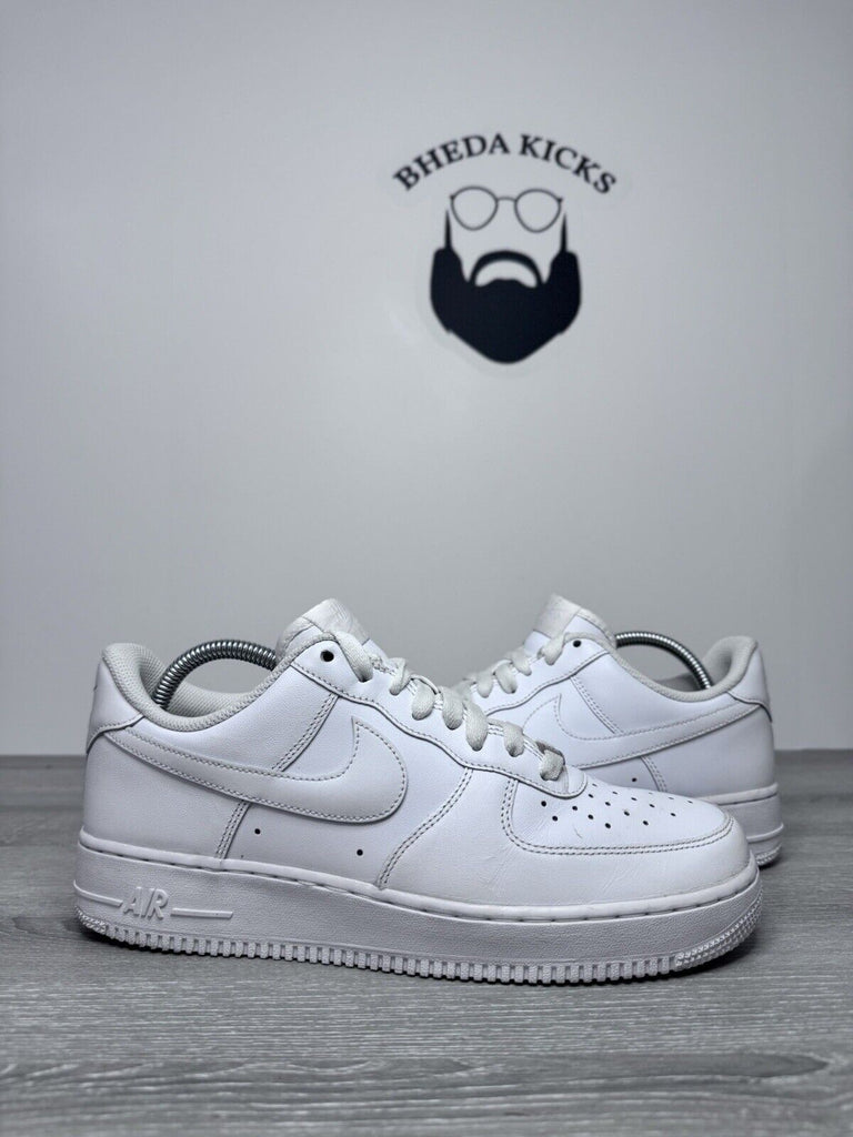 Size 9 - Nike Air Force 1 Low Triple White Mens Shoes 315122-112 Preowned