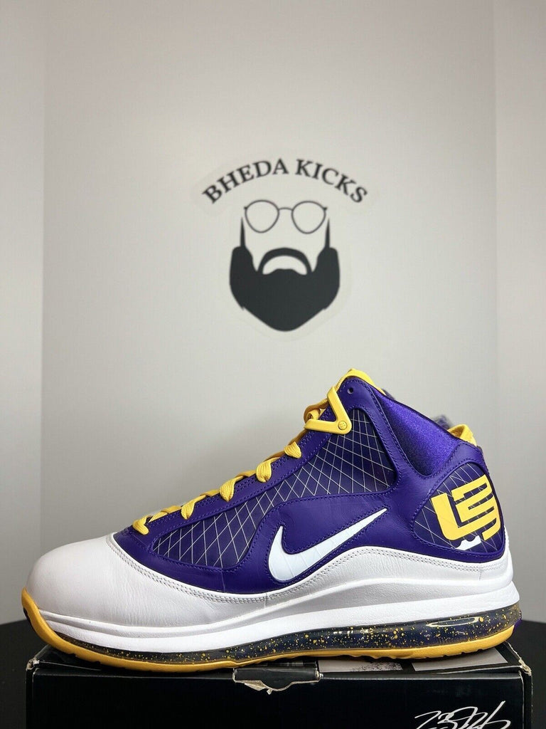 NEW DS Nike LeBron 7 VII QS Media Day 2020 CW2300-500 Purple Gold Lakers Size 13