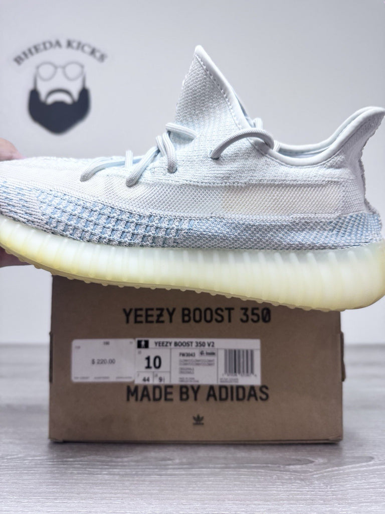 Size 10 - Adidas Yeezy Boost 350 V2 Cloud White Non-Reflective (FW3043)
