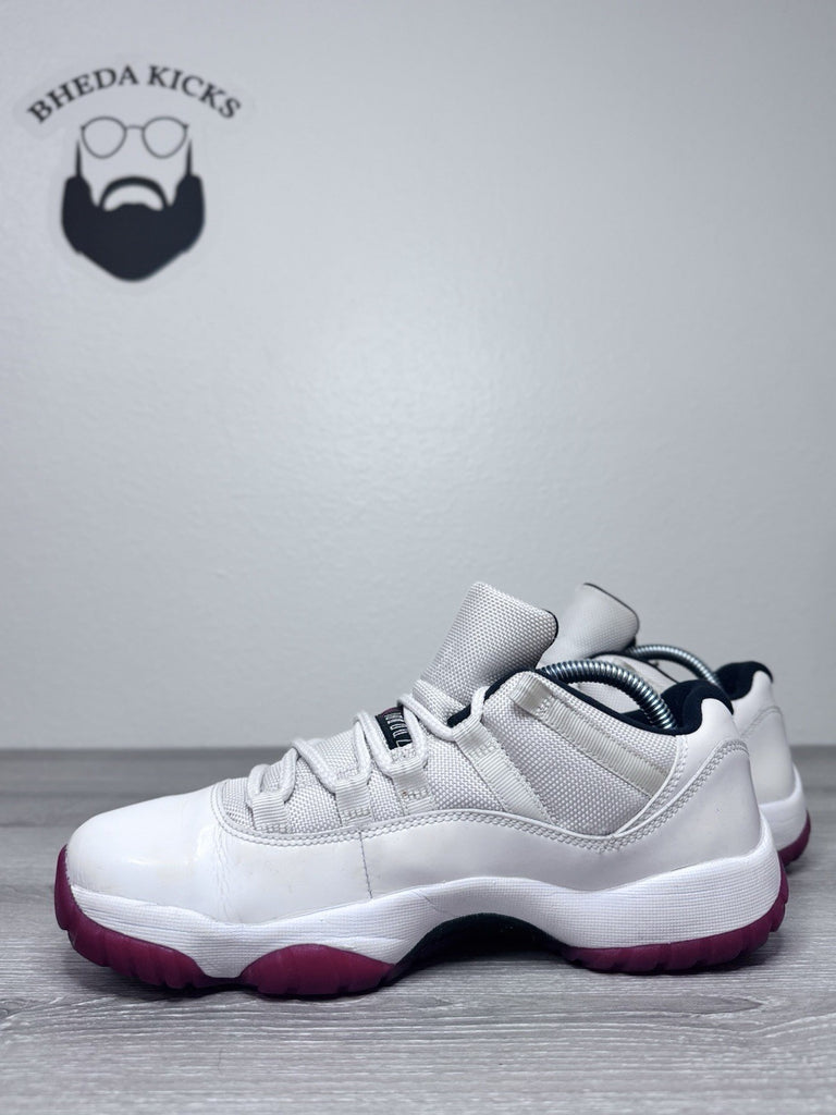 Size 8 - Nike Air Jordan 11 Retro Low Cherry Bottom 2012 528895-101 Red White