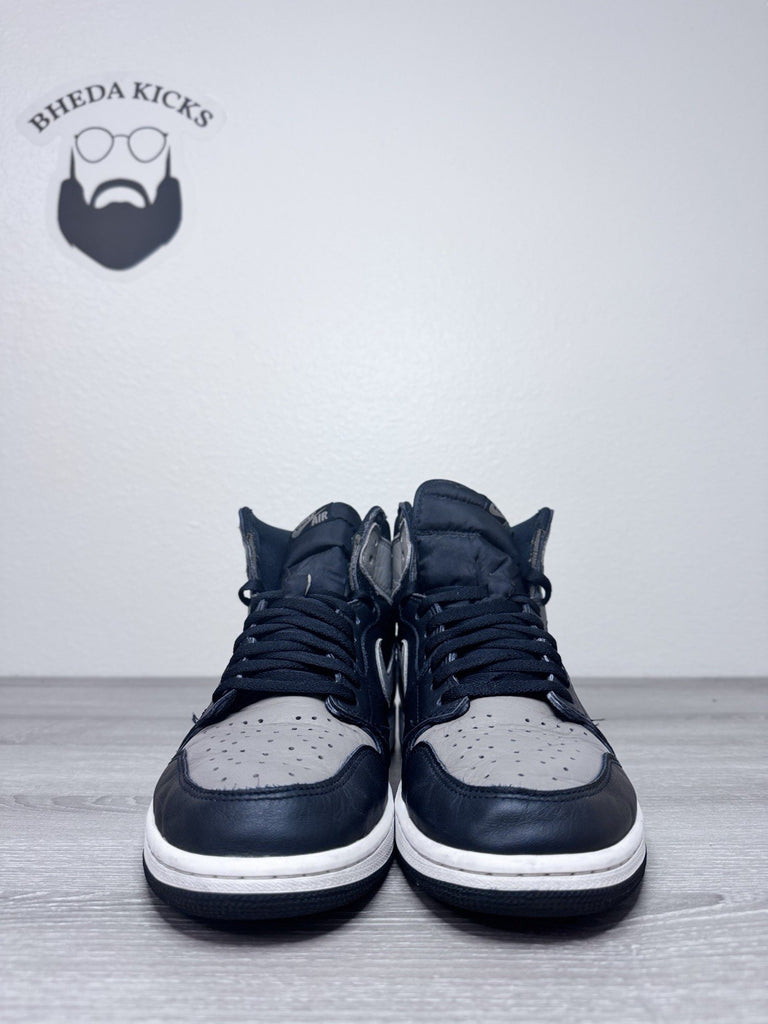 Size 13 - Nike Air Jordan 1 Retro Shadow 2018 555088-013 OG Black Preowned