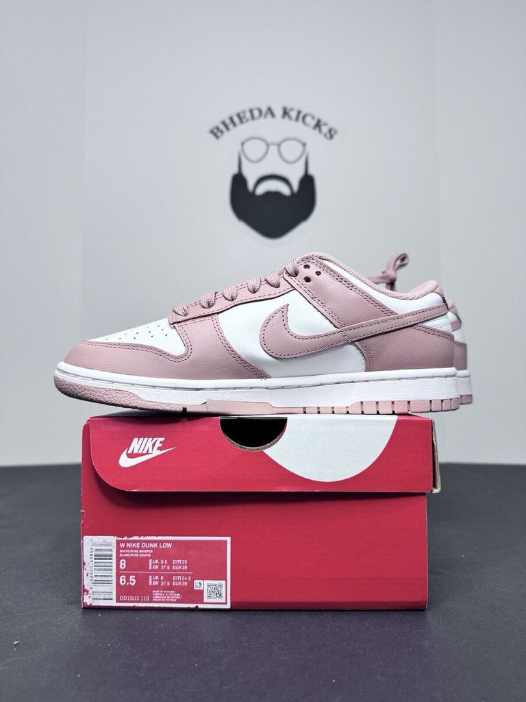 NEW Nike Women's Dunk Low Shoes Rose Whisper White DD1503-118 Size 8W/6.5M