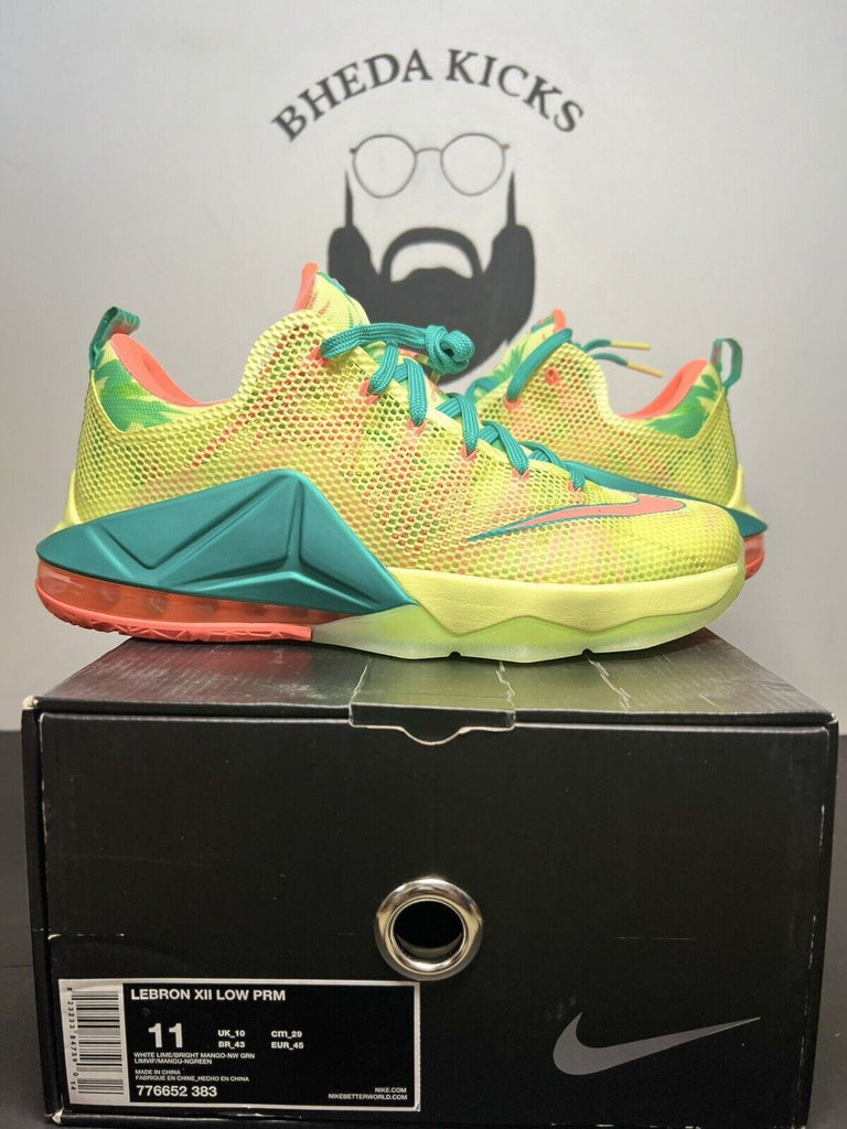 Nike LeBron 12 XII Low PRM LeBronald Palmer 805893-383 Size 11 Preowned Og Rare