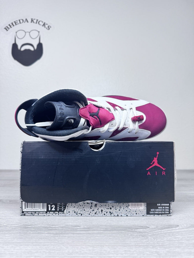 Size 12 - Air Jordan 6 Retro 2014 Carmine 384664-160 Preowned Authentic