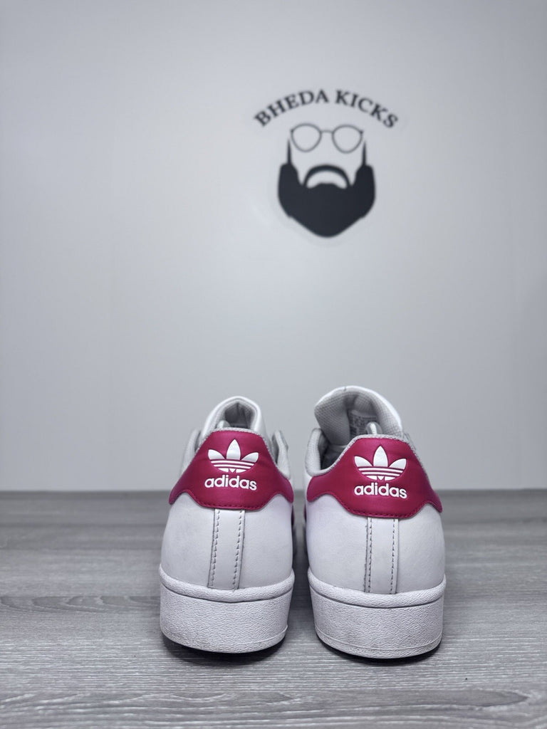 Size 10 - Adidas Mens Superstar H68094 White Casual Shoes Sneakers Preowned