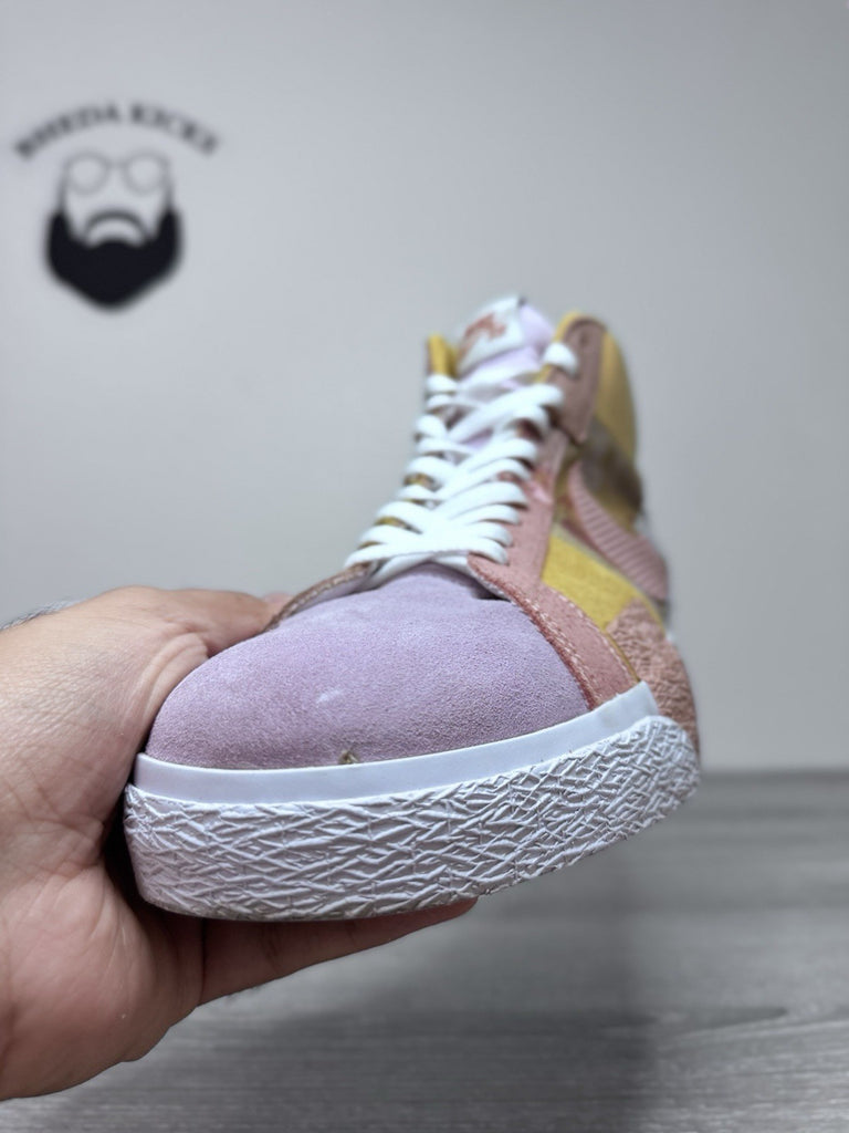 Size 15 - Nike SB Zoom Blazer Mid Premium Paisley Sanded Gold 2022 DM0859-700