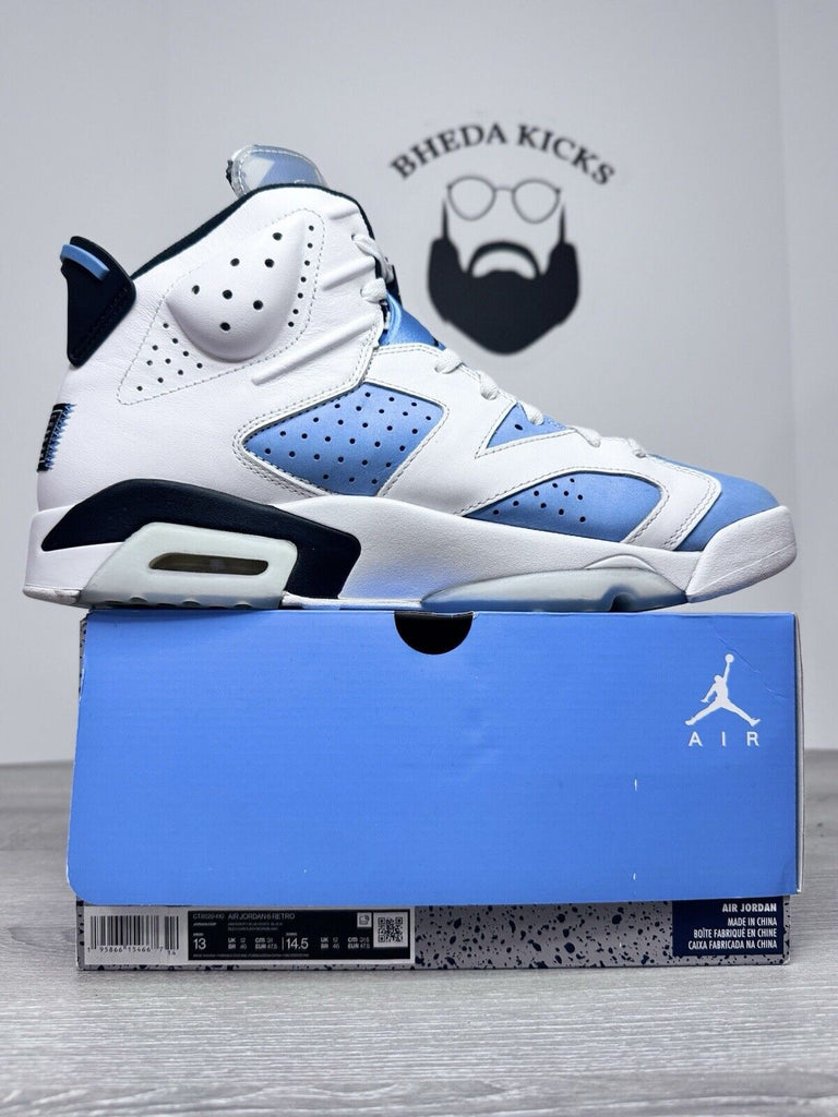 Size 13 - Nike Air Jordan 6 Retro UNC CT8529-410 Preowned Authentic