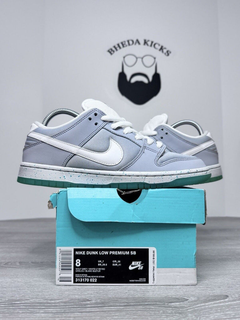 Size 8 - Nike SB Dunk Low “Marty McFly” (313170-022) Wolf Grey White Preowned