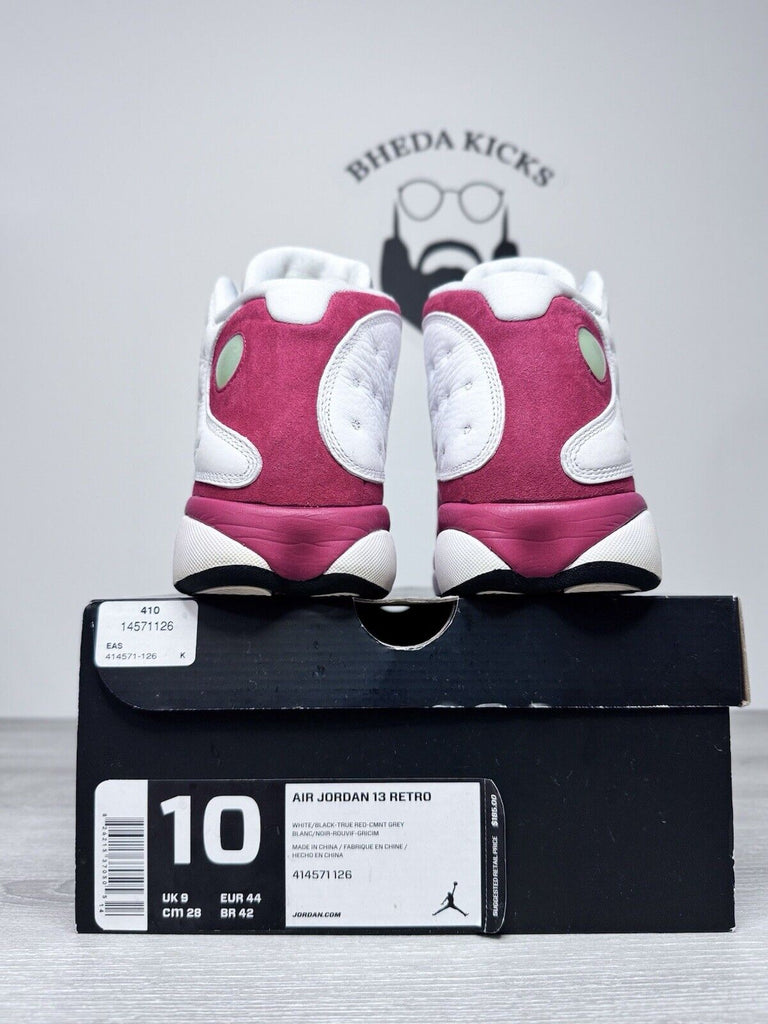 Size 10 - Nike Air Jordan 13 Retro Red Grey Toe 2014 (414571-126) Preowned