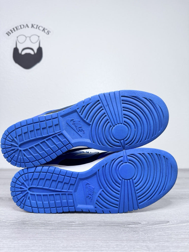 Size 12 - Nike Dunk Low Hyper Cobalt DD1391-001 Duke Black Blue Preowned
