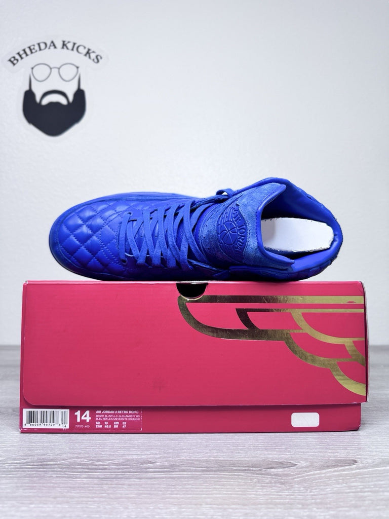 Size 14 - Just Don x Air Jordan 2 Retro Varsity Royal 717170-405 Preowned