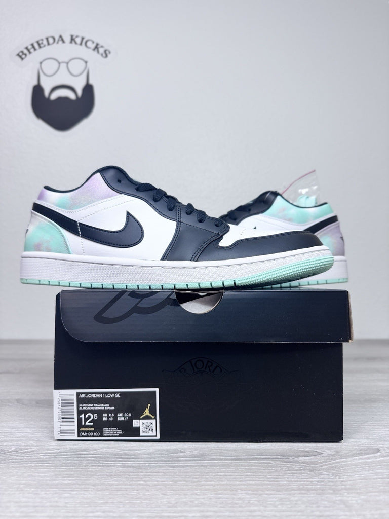Size 12.5 - Air Jordan 1 SE Low Tie Dye DM1199-100 Auhthentic Og NEW DS