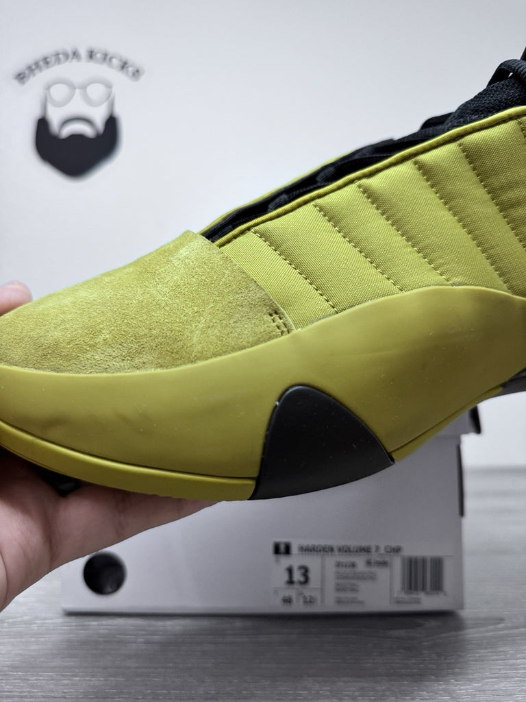 Size 13 -Adidas Harden Vol. 7 Mid Pulse Olive IF1138 Men’s Preowned Authentic