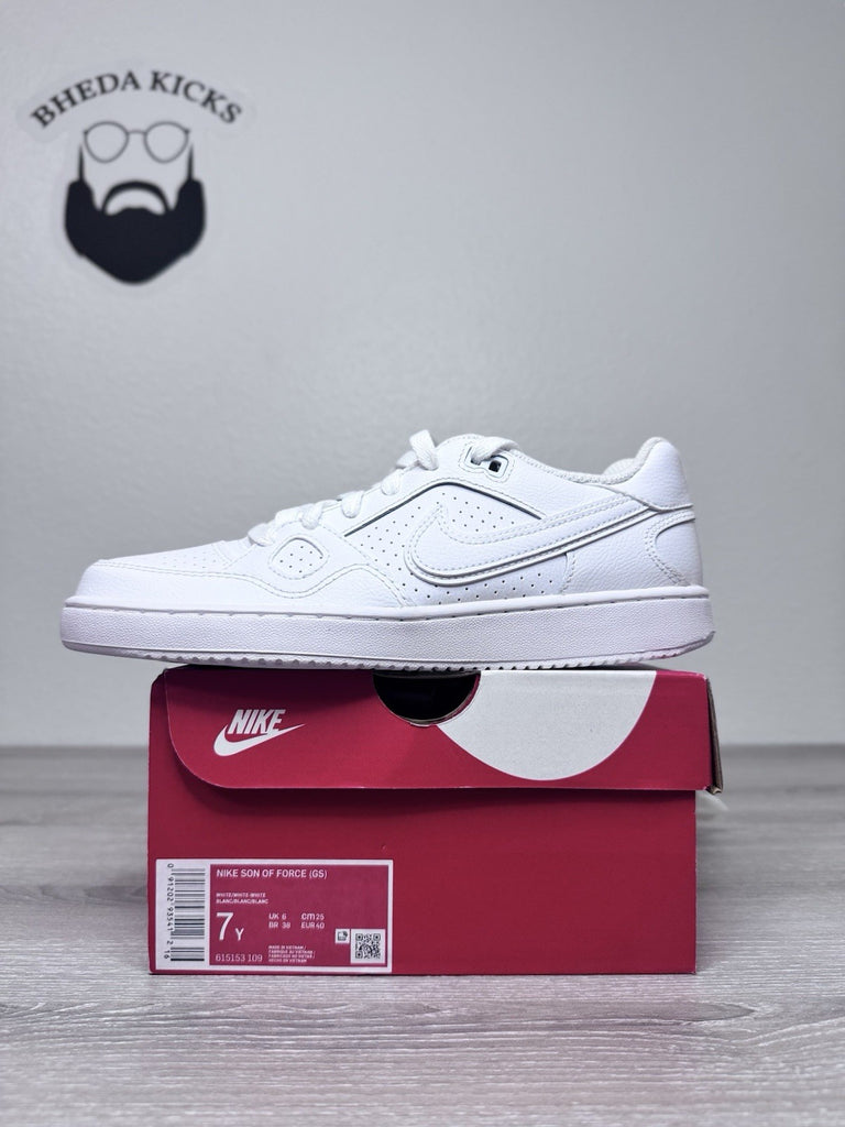 Size 7y - Nike Son of Force GS (White) 615153-109 Youth Brand New