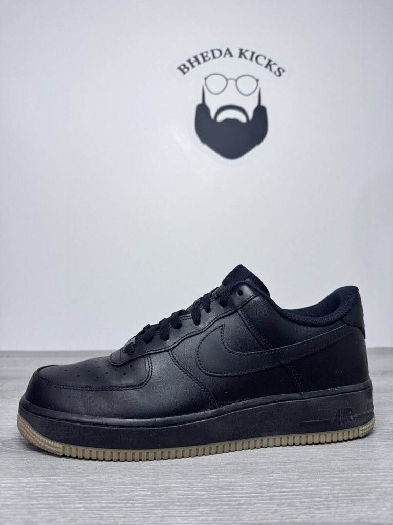 Size 12 - Nike Air Force 1 '07 Black Gum  (DZ4404-001) Preowned Authentic