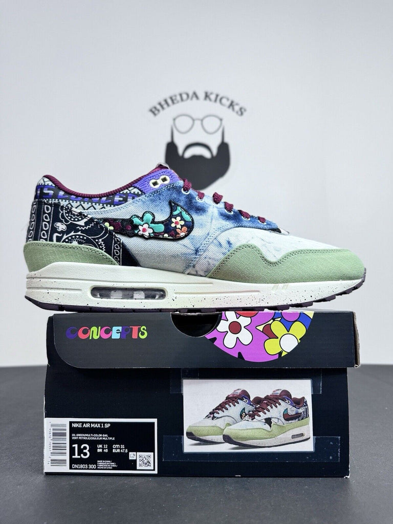 Size 13 - Cncpts x Nike Air Max 1 ‘Mellow’ DN1803-300 OG BOX Preowned Men’s