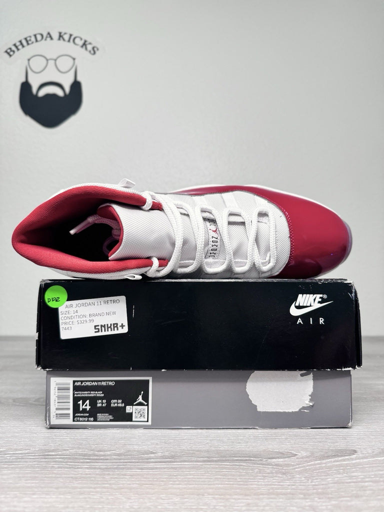 Size 14 - Nike Jordan 11 Retro Cherry 2022 (CT8012-116) Men's Preowned