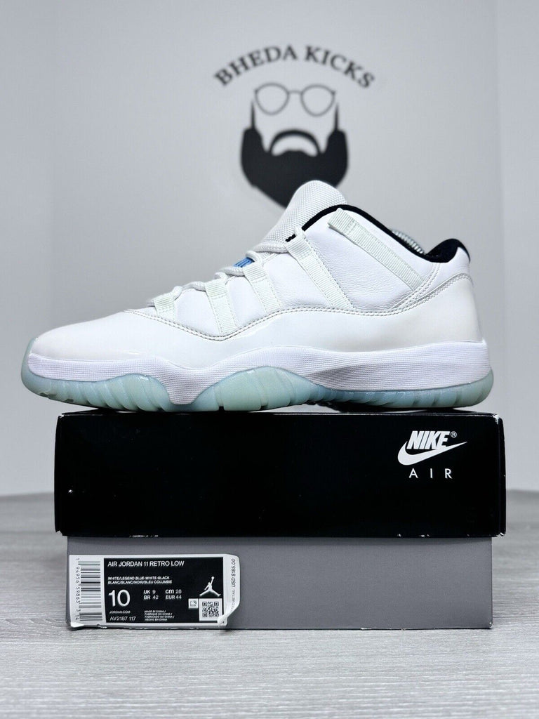 Size 10 - Jordan 11 Retro Low Legend Blue (2021) AV2187-117 Preowned Og