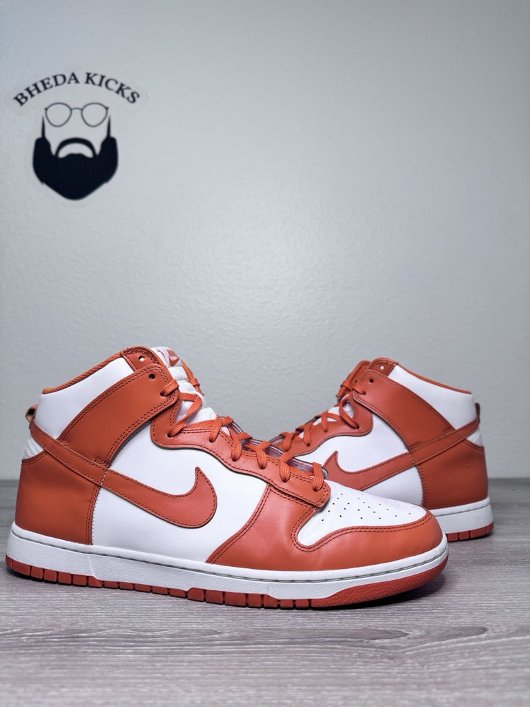Size 15 - Nike Dunk High Syracuse Sneakers Shoes Mens Orange White DD1399-01