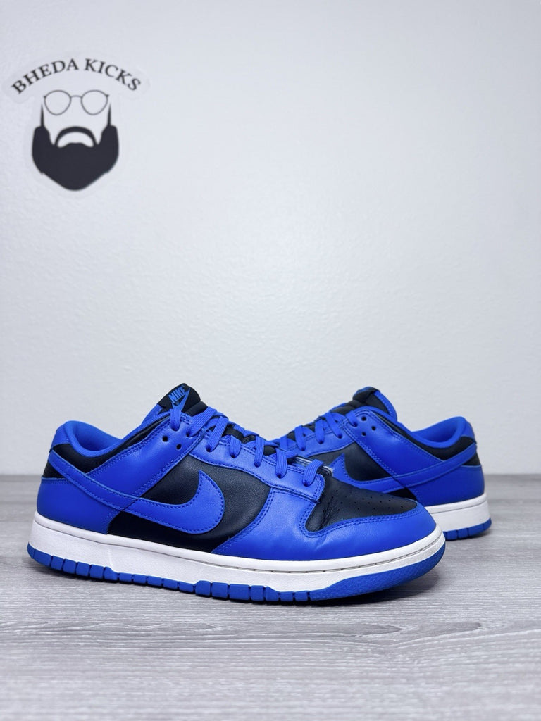 Size 12 - Nike Dunk Low Hyper Cobalt DD1391-001 Duke Black Blue Preowned