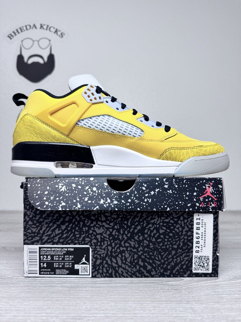 Size 12.5 - Air Jordan Spizike Low Premium Lighting Yellow HF4319 741 Men's