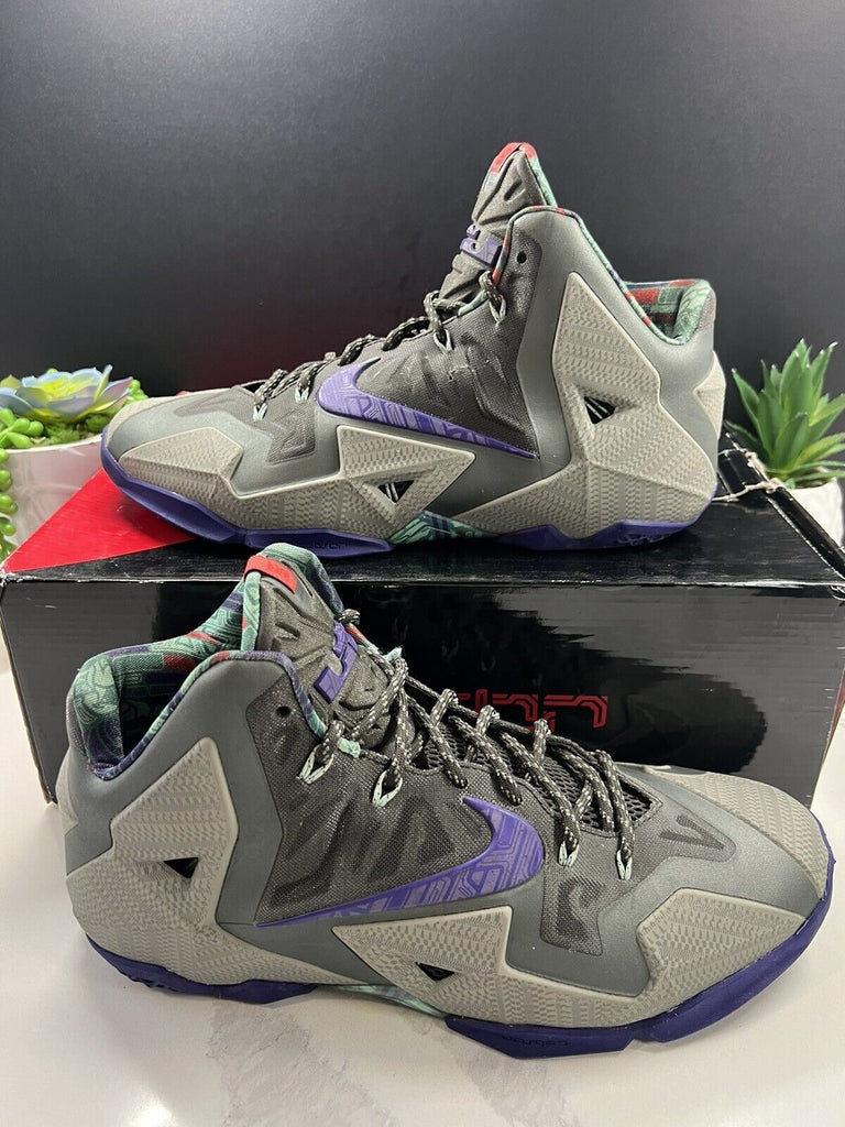 Nike Lebron XI 11 Terracotta Warrior Shoes Purple 616175-005 Men's Size 13