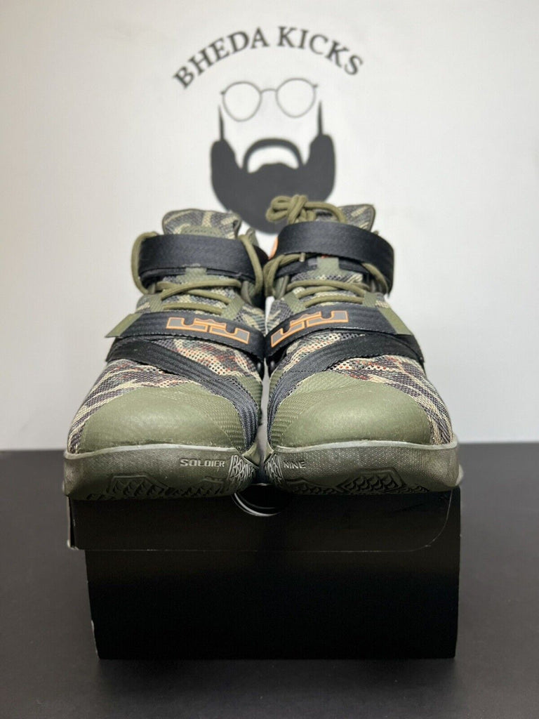 Nike LeBron Soldier 9 IX Premium Camo Men’s Size 11 749490-303 Preowned Og Rare