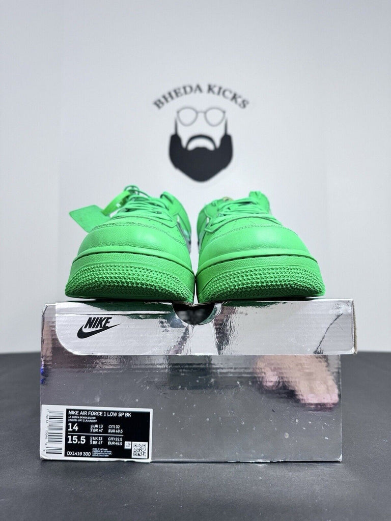 Nike Air Force 1 Low Off-White Brooklyn Green Spark DX1419-300 Men’s Size 14