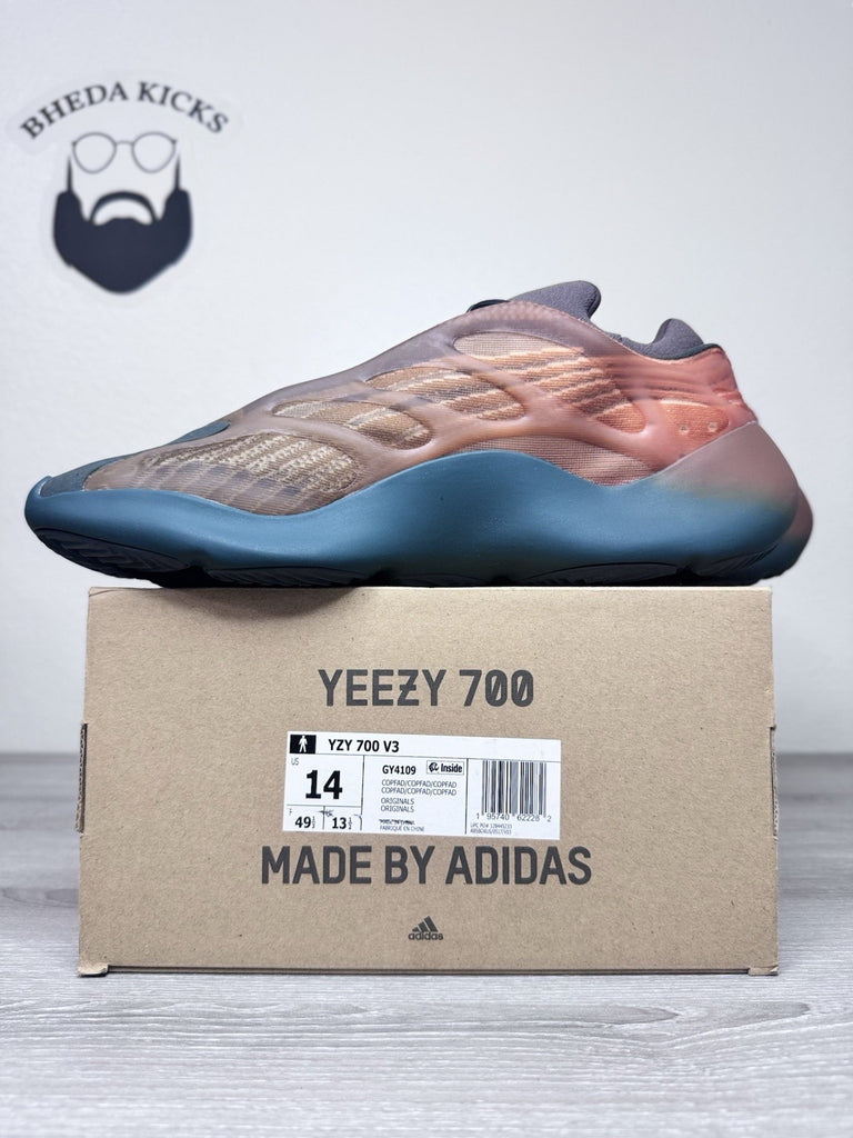 Size 14 - Adidas Yeezy 700 V3 Copper Fade Mens Orange GY4109 Kayne West