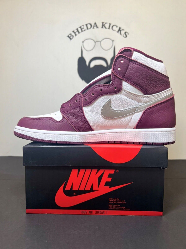 New DS Jordan 1 Retro High OG Bordeaux 555088-611 Size 8-11 Mens Sneaker Rare