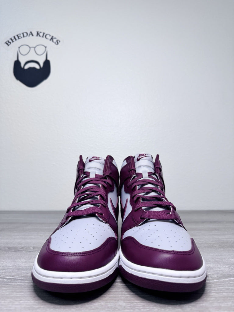 Size 15 - Nike Dunk High Retro Dark Beetroot Maroon Red Grey DD1399-600