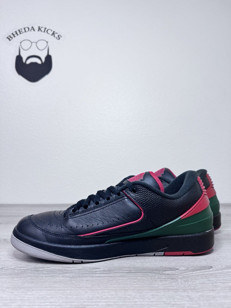 Size 13 - Nike Air Jordan 2 Retro Low Christmas Black Green Red DV9956-006 Men’s
