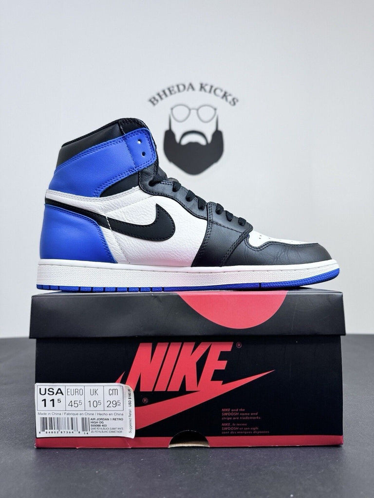 Nike Air Jordan 1 Retro High OG Game Royal 2018 FRAGMENT Custom Men’s Size 11.5