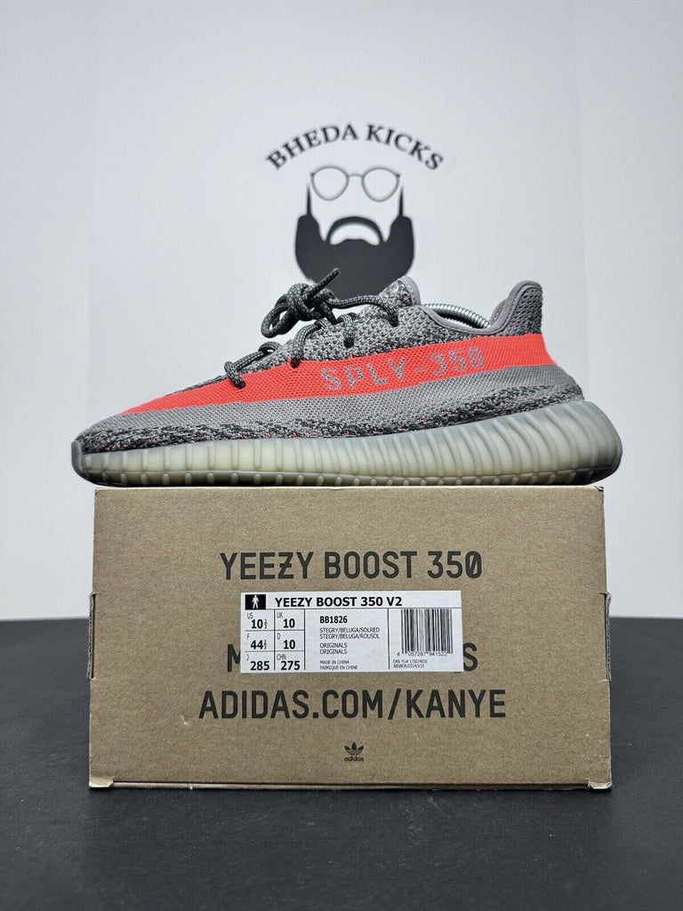 Adidas Yeezy Boost 350 V2 Beluga BB1826 Preowned Sneaker Authentic Size 10.5