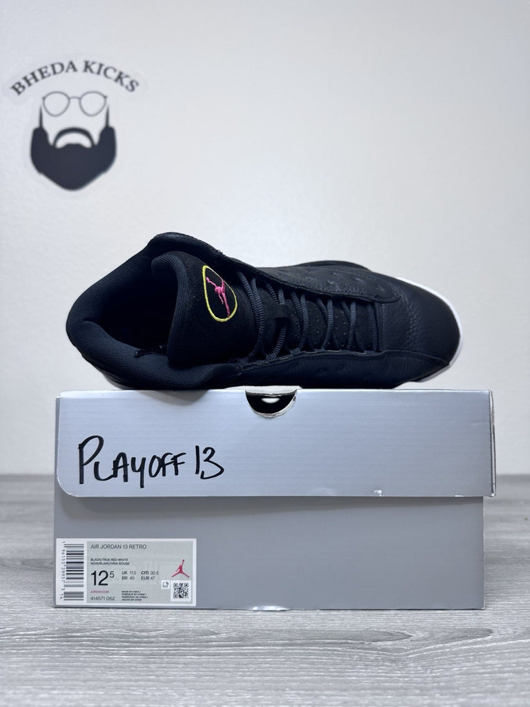 Size 12.5 - Jordan 13 Retro Mid Playoff Black Suede Leather (414571-062) Clean