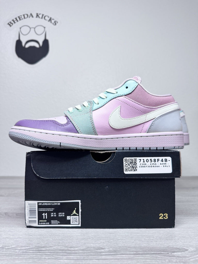 Size 11 - Nike Air Jordan 1 Low SE Easter Pastel DJ5196-615 Men's Brand New