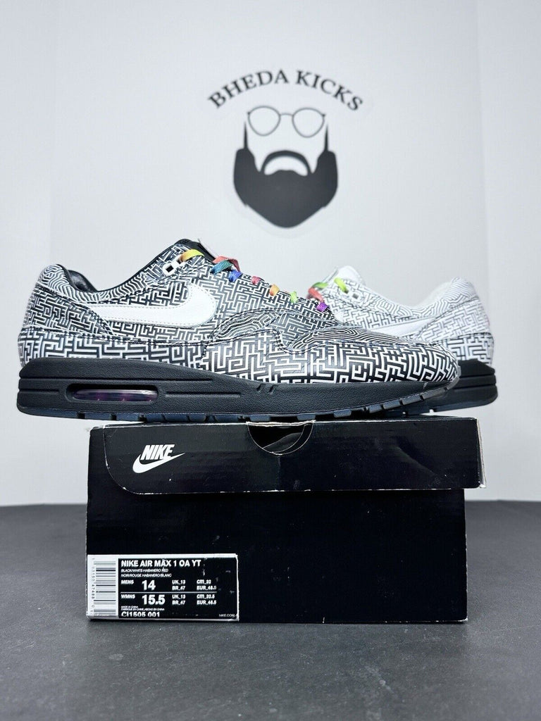 Nike Air Max 1 On Air Tokyo Maze Black White Multicolor CI1505-001 Men’s Size 14