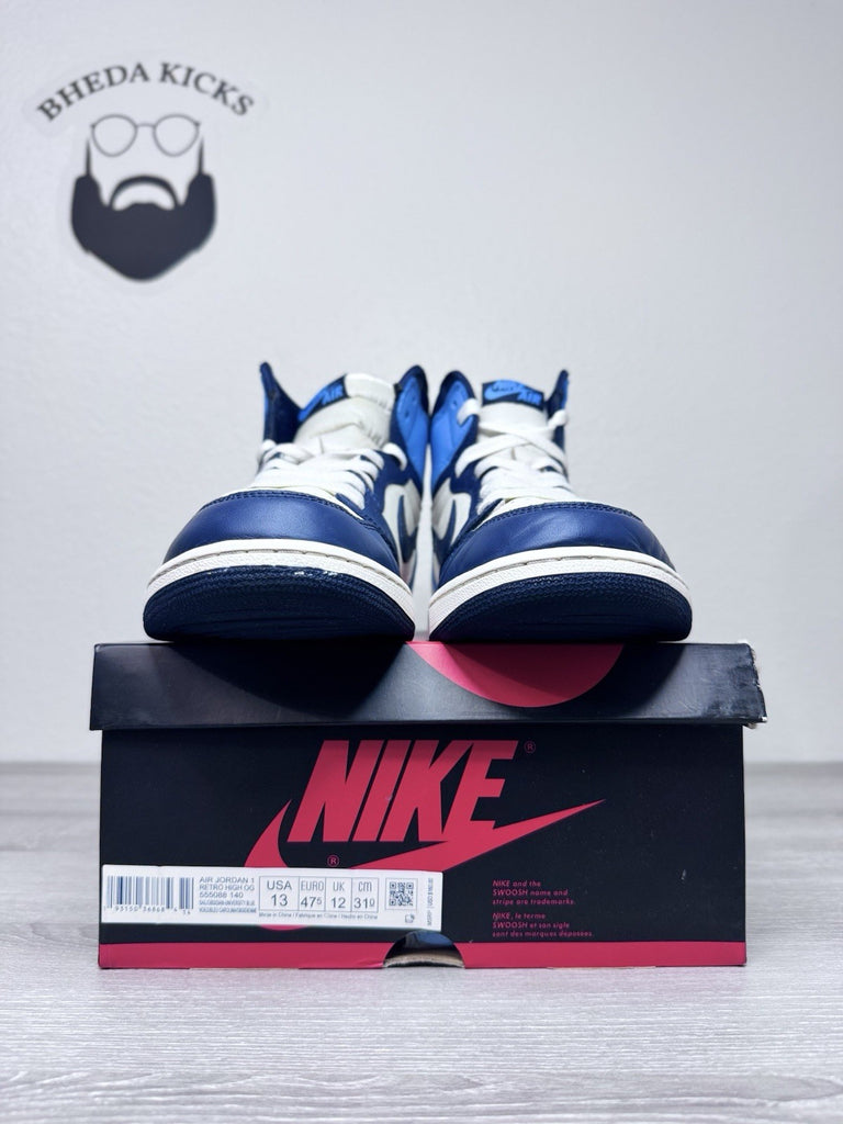 Size 13 - Air Jordan 1 Retro High OG "Obsidian UNC" 2019 555088-140 Preowned