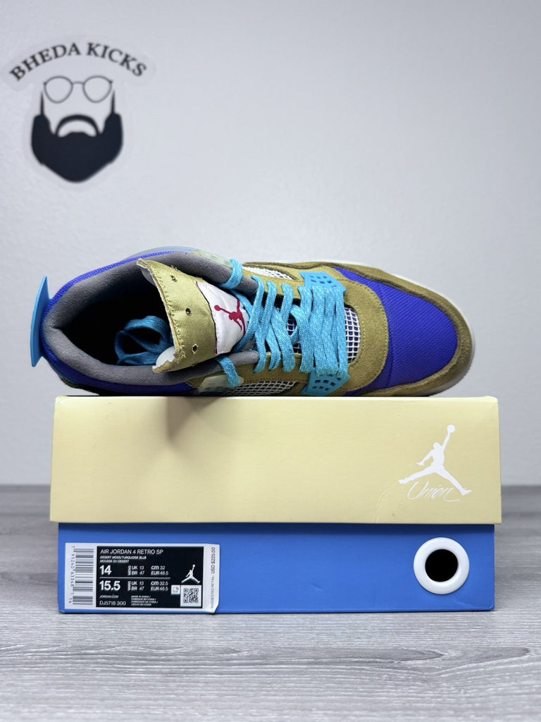 Size 14 - Air Jordan 4 Retro Union LA Desert Moss DJ5718-300 Preowned Authentic