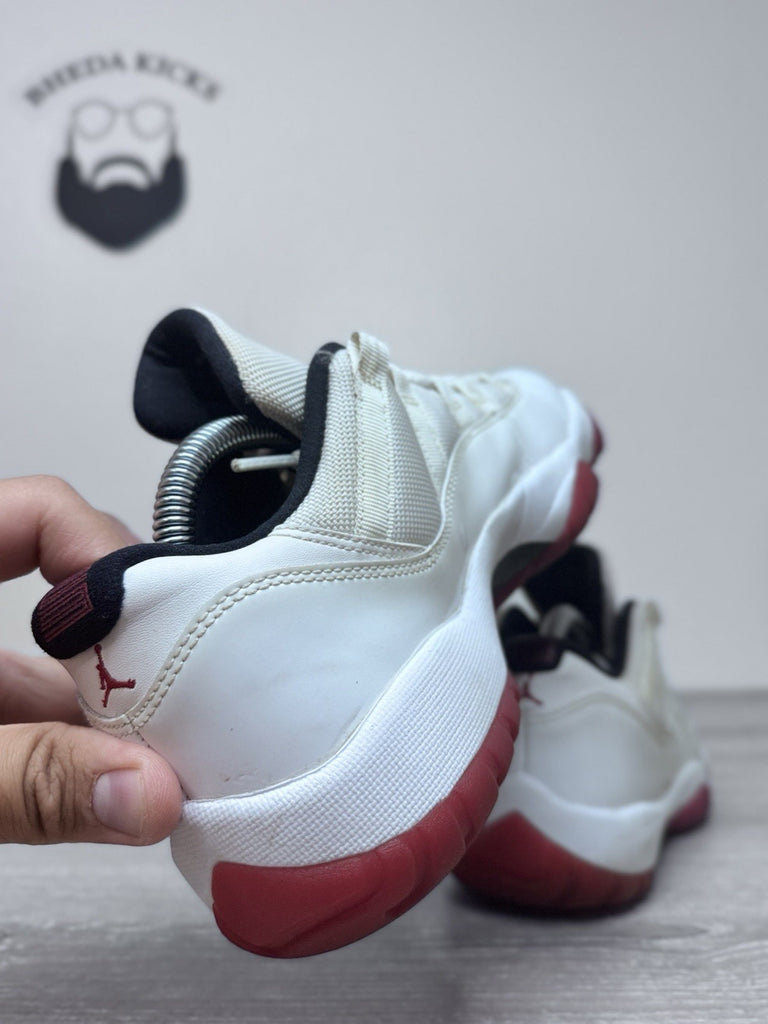 Size 8 - Nike Air Jordan 11 Retro Low Cherry Bottom 2012 528895-101 Red White