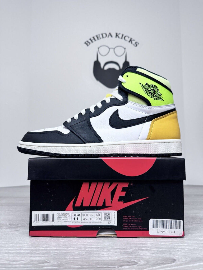 Size 11 - Nike Air Jordan Retro 1 High OG Volt Gold 2021  Authentic Basketball