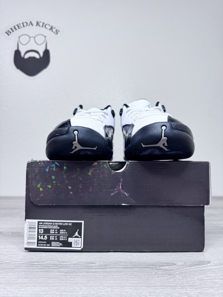 Size 13 - Nike Air Jordan 12 Low GC '25 Years In China' White Black DO8726-100