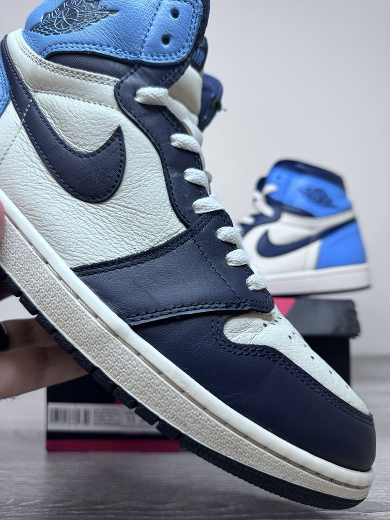 Size 13 - Air Jordan 1 Retro High OG "Obsidian UNC" 2019 555088-140 Preowned