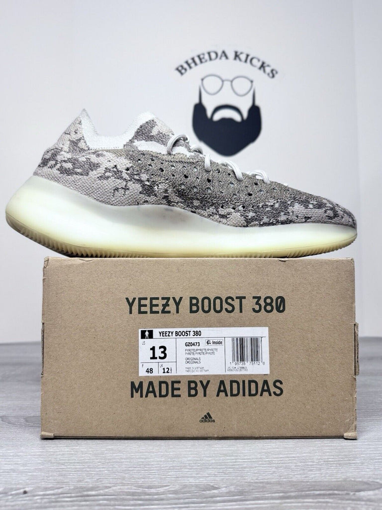 Size 13 - Adidas Yeezy Boost 380 Pyrite GZ0473 Preowned Authentic