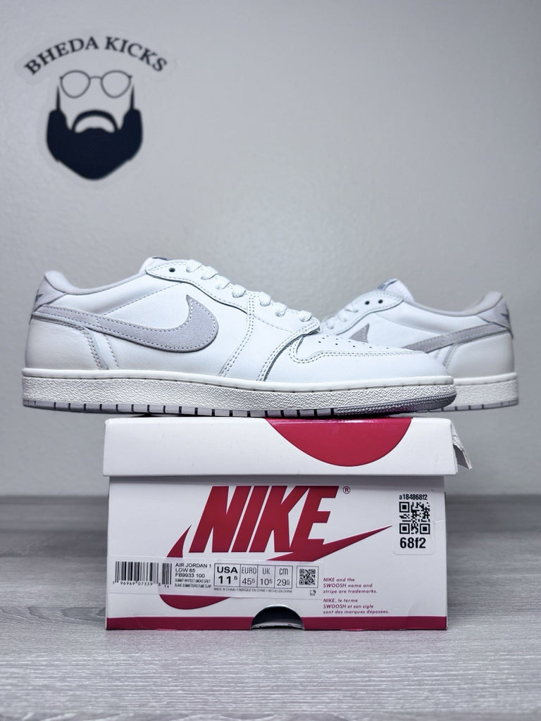 Size 11.5 - Air Jordan 1 Low 85 White Neutral Grey FB9933-100 Men's Preowned