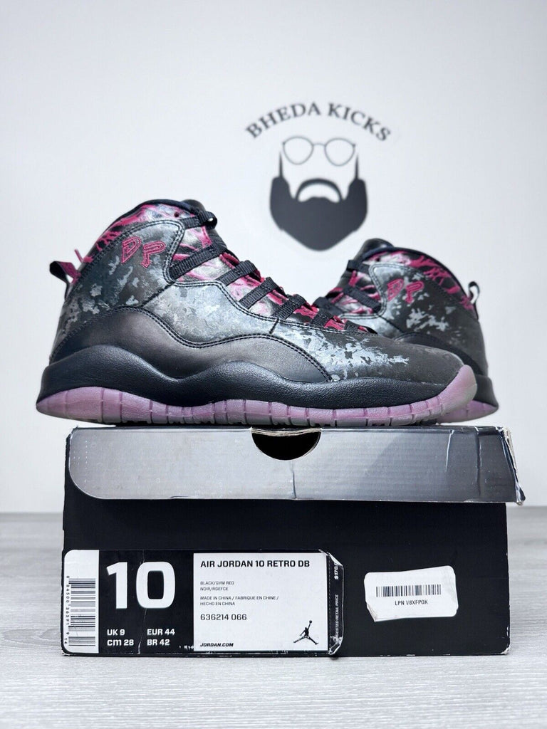 Size 10 - Air Jordan 10 Retro DB Doernbecher 636214-066 Preowned Og Rare