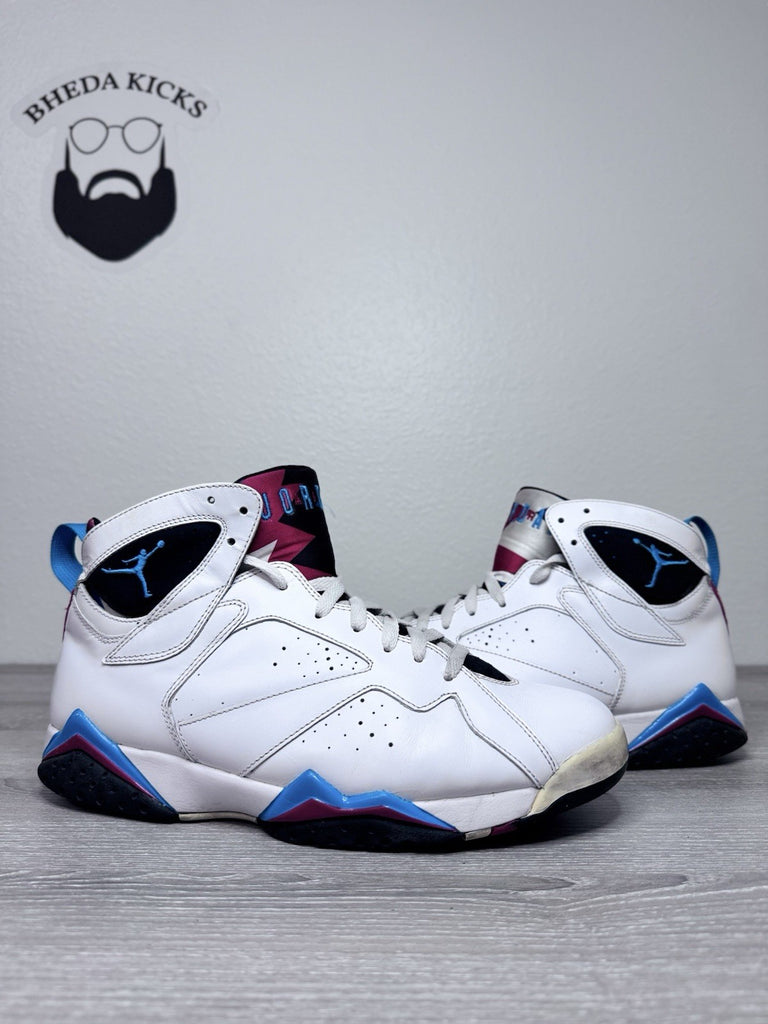 Size 11.5 - Nike Air Jordan 7 VII Retro Orion White Leather Sneaker 304775-105